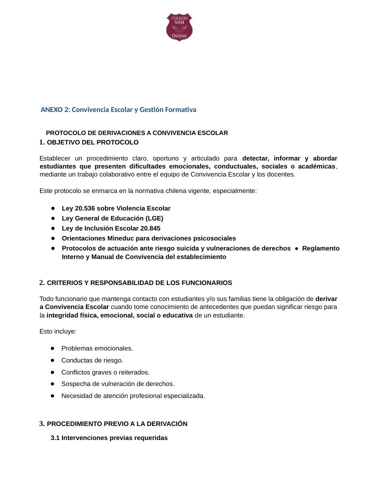 Página 35 del RICE Colegio NSM