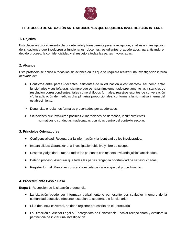 Página 55 del RICE Colegio NSM