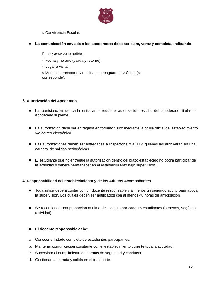 Página 80 del RICE Colegio NSM