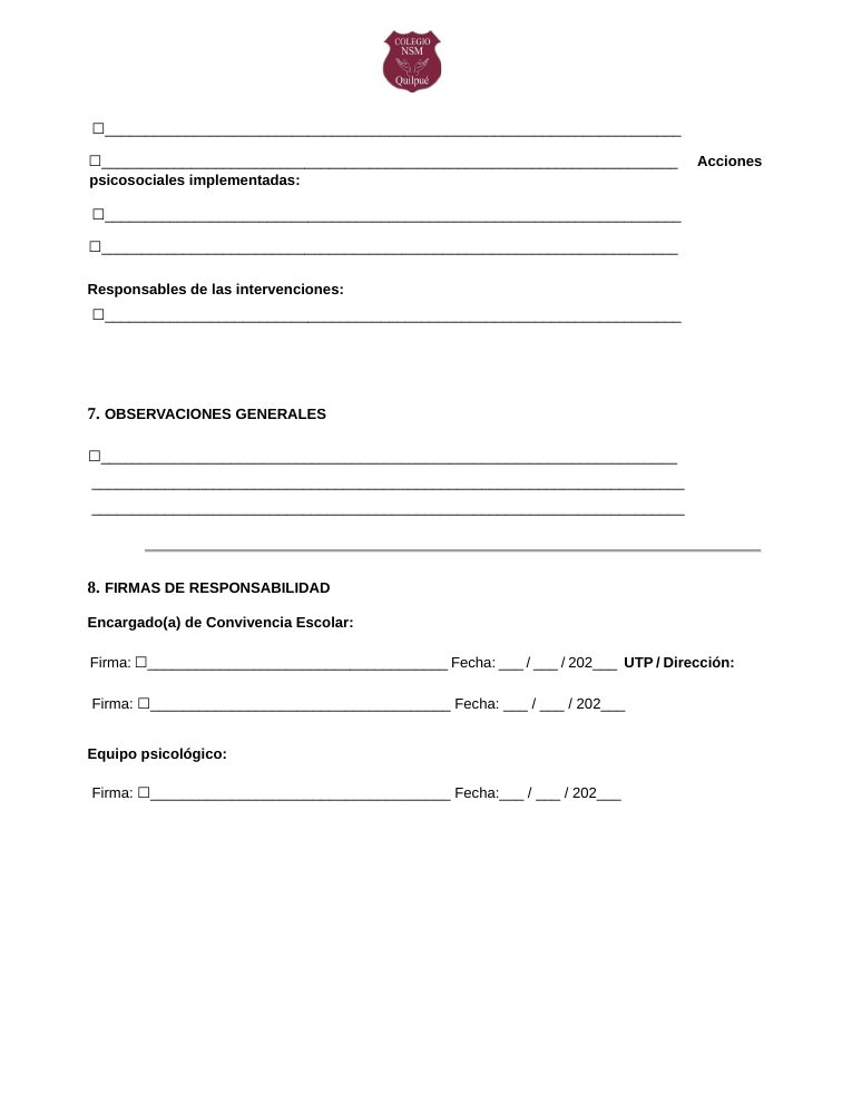 Página 87 del RICE Colegio NSM