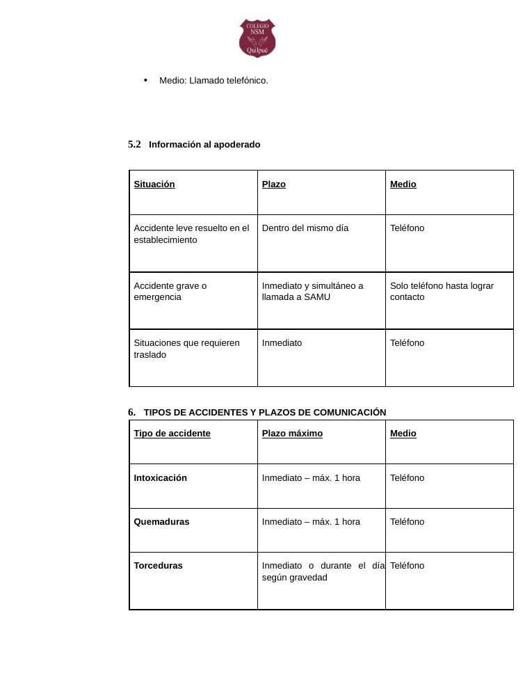 Página 183 del RICE Colegio NSM