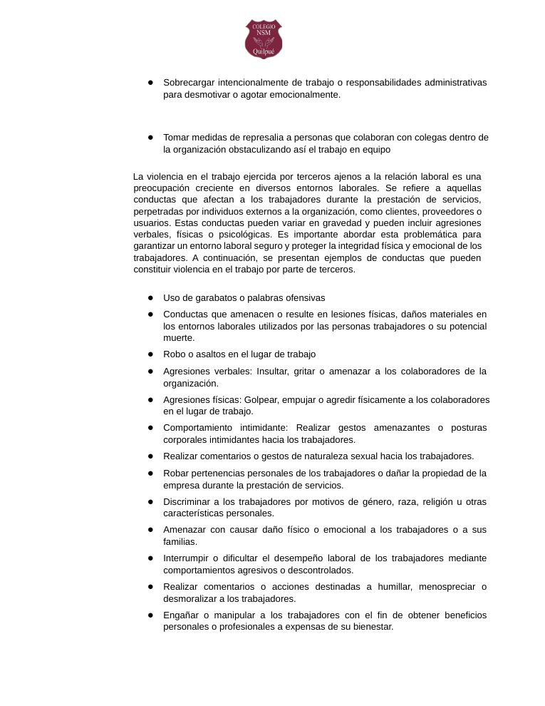 Página 249 del RICE Colegio NSM